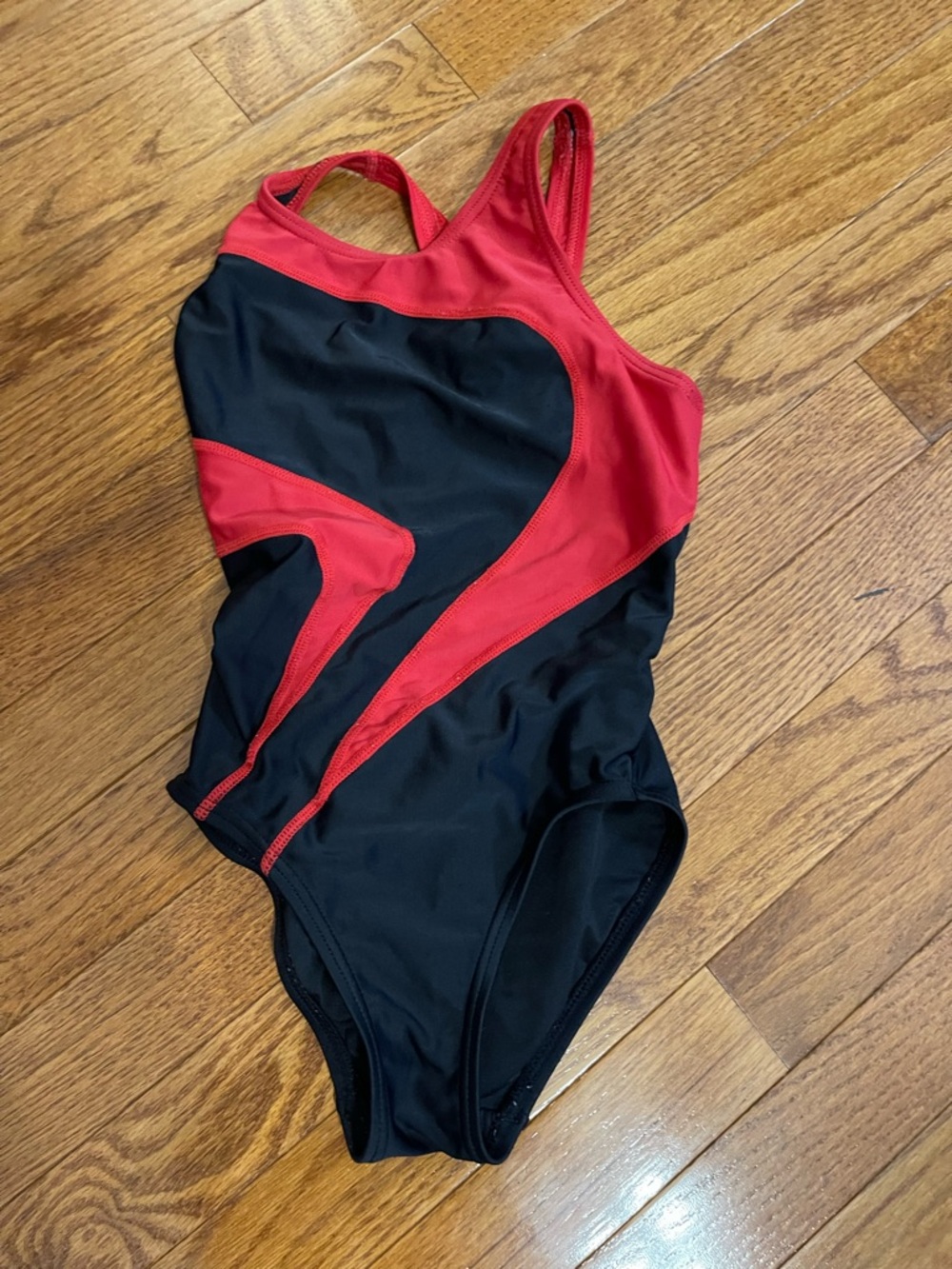 TYR Black and Red One-Piece Performance Swimsuit